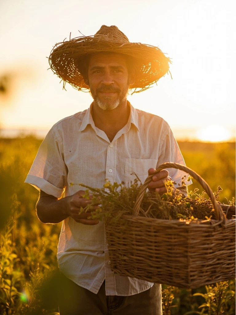Tomás Beltrán, botanical harvester, in the Jalisco highlands